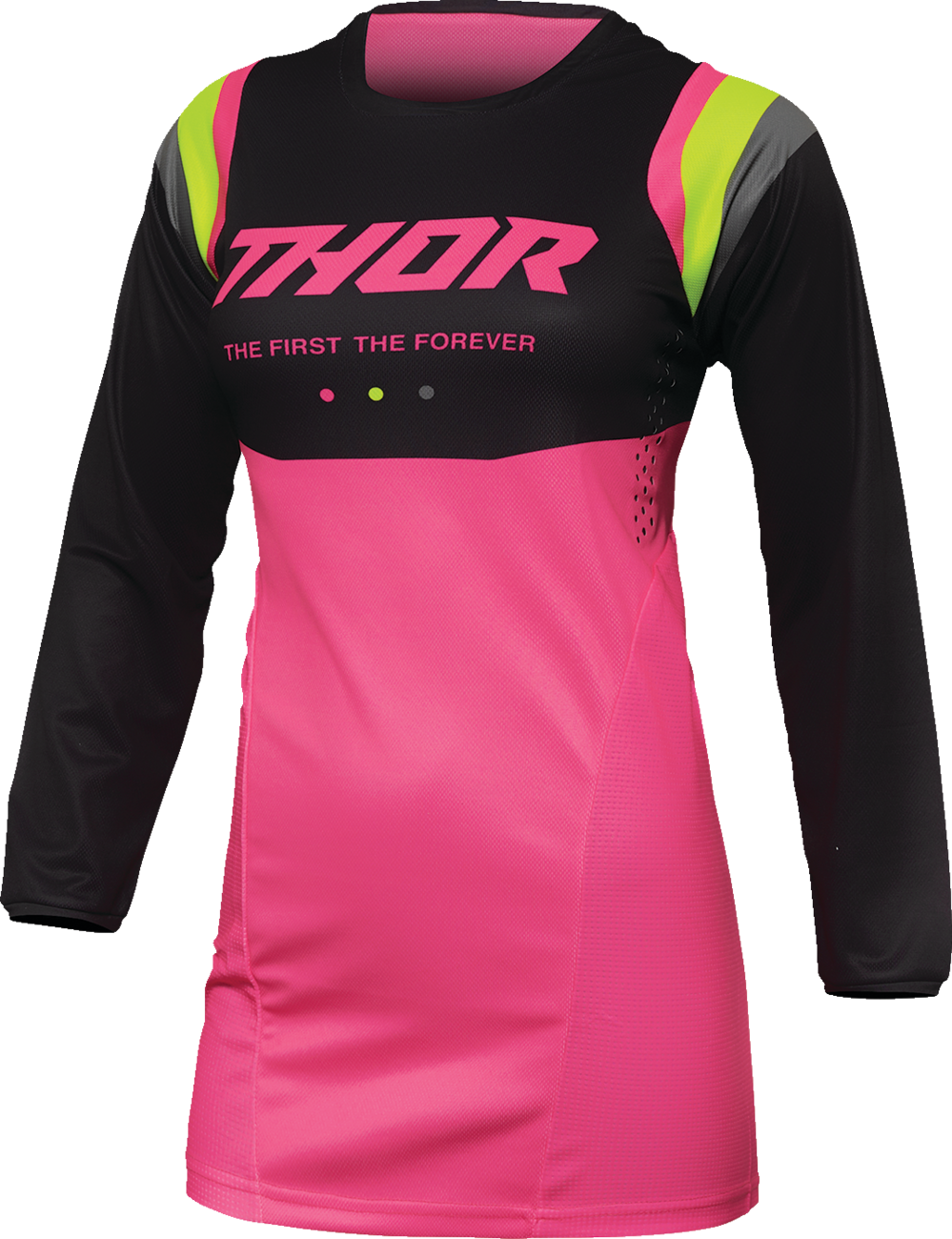 THOR Women's Pulse REV Jersey - Charcoal/Pink - Medium 2911-0239