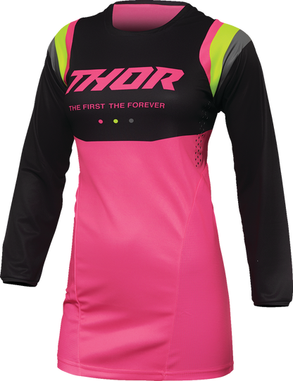 THOR Women's Pulse REV Jersey - Charcoal/Pink - Medium 2911-0239