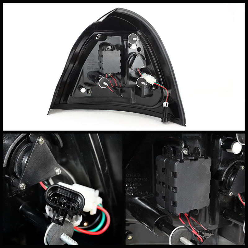 Spyder Pontiac Grand Prix 04-08 Light Bar LED Tail Light Black ALT-YD-PGP04-LED-BK 5075581