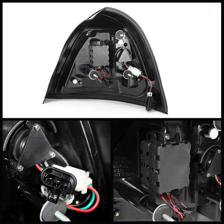 Spyder Pontiac Grand Prix 04-08 Light Bar LED Tail Light Black ALT-YD-PGP04-LED-BK 5075581