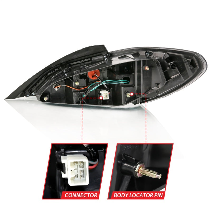 ANZO 10-13 Hyundai Genesis 2DR LED Taillights Smoke 321347