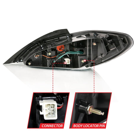 ANZO 10-13 Hyundai Genesis 2DR LED Taillights Smoke 321347