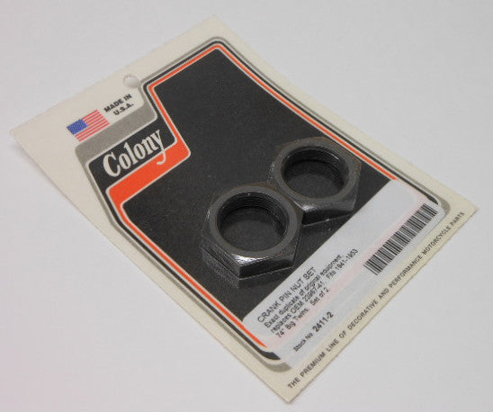 COLONY MACHINE Crank Pin Nut Set Big Twin 41-53 2411-2