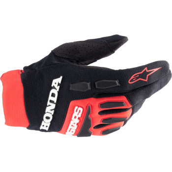 ALPINESTARS Honda Full Bore Gloves - Bright Red/Black - Large 3563823-3031-L