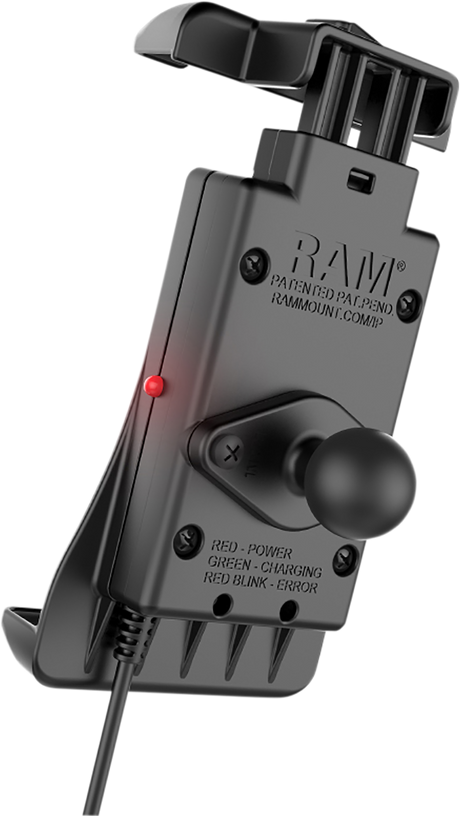 RAM MOUNTS Device Holder - Quick-Grip - Charging - Wireless - Waterproof - Hardwire Charger RAMHOLUN14WBV7M