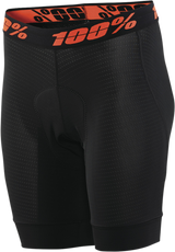 100% Women's Crux Liner Shorts - Black - Large 40050-00002