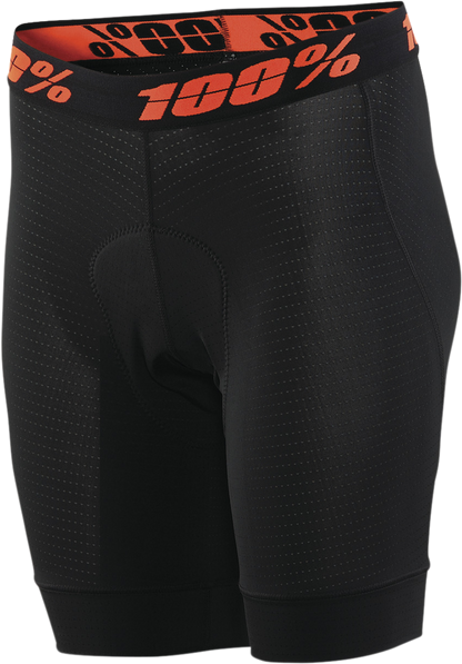 100% Women's Crux Liner Shorts - Black - Large 40050-00002