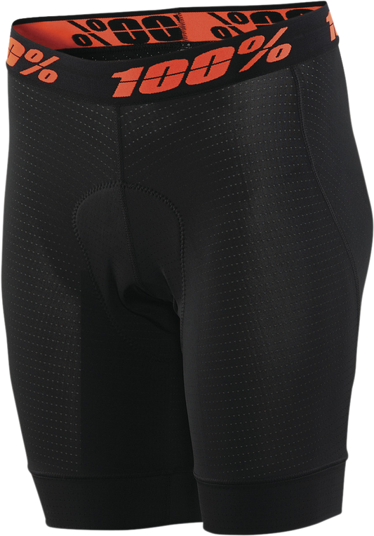 100% Women's Crux Liner Shorts - Black - Large 40050-00002