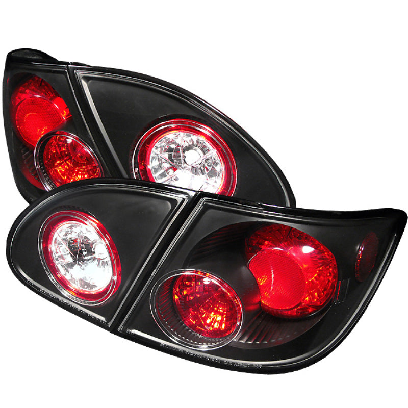 Spyder Toyota Corolla 03-08 Euro Style Tail Lights Black ALT-YD-TC03-BK 5007339