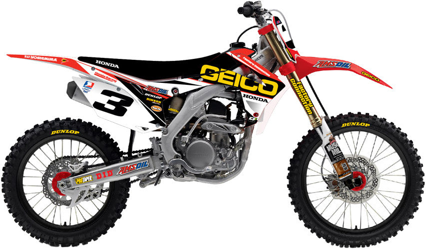 D-COR 2014 Geico Honda Complete Kit White 20-10-924