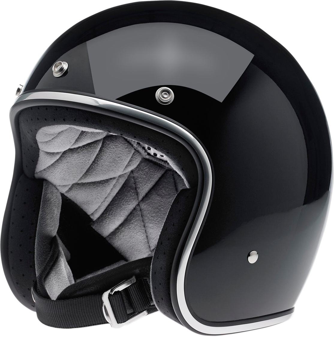 BILTWELL Bonanza Helmet - Gloss Black - Medium 1001-101-203