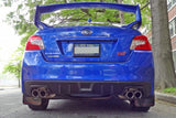 Rally Armor 15-21 Subaru WRX/STI (Sedan ONLY) White UR Mud Flap w/ Red Logo MF32-UR-WH/RD