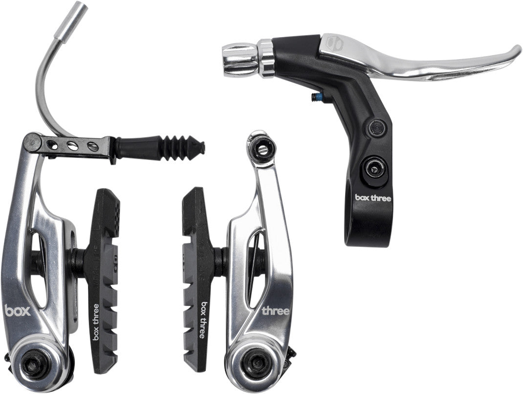 BOX Mini Brake Kit 85mm Silver Brake Short Lever BX-BK173VB085-SL