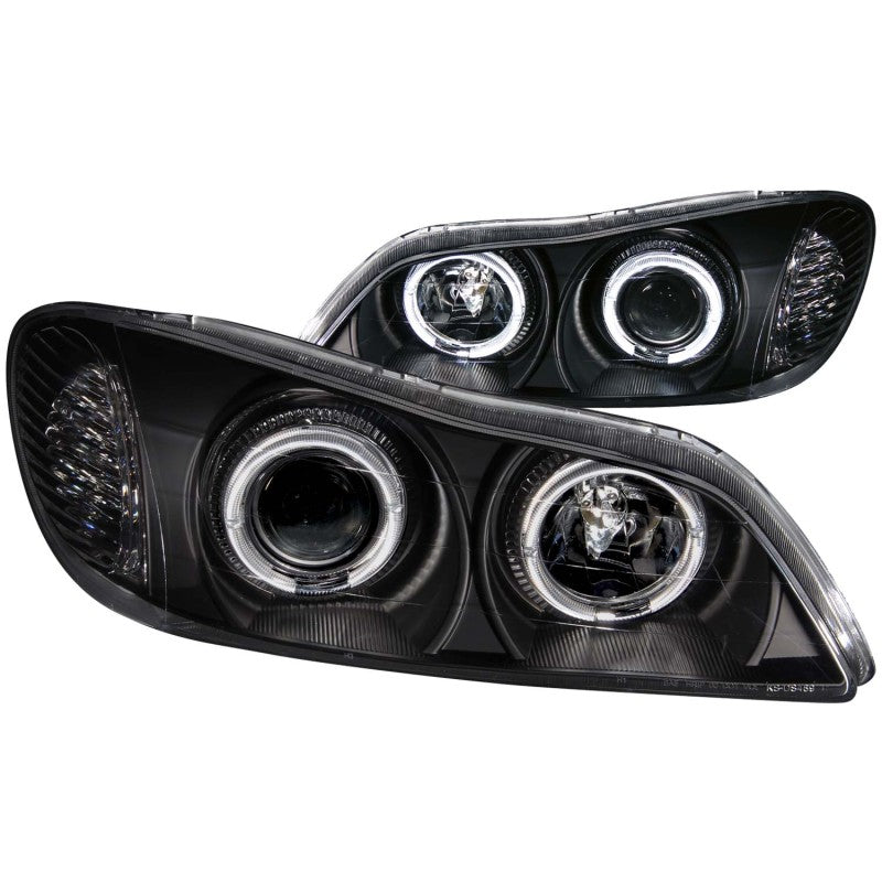 ANZO 2000-2004 Infiniti I30 Projector Headlights w/ Halo Black 121077