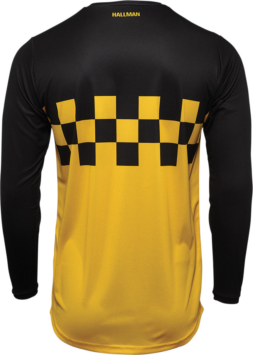 THOR Hallman Differ Cheq Jersey - Yellow/Black - XL 2910-6590