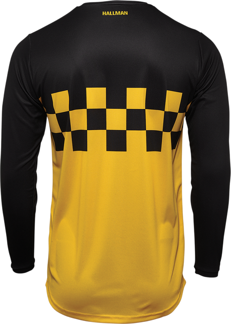 THOR Hallman Differ Cheq Jersey - Yellow/Black - Medium 2910-6588