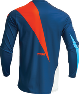 THOR Youth Sector Edge Jersey - Navy/Orange - Large 2912-2243