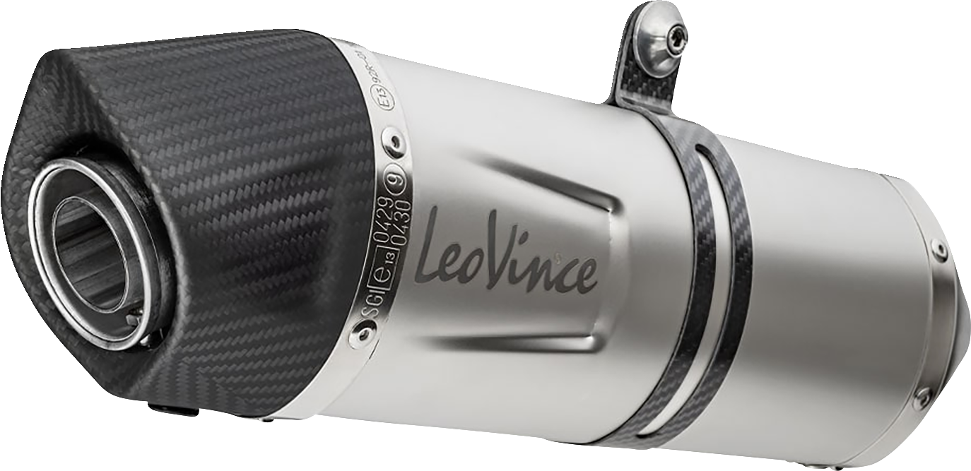 LEOVINCE LV One Evo Slip-On Muffler - Stainless Steel 14383E