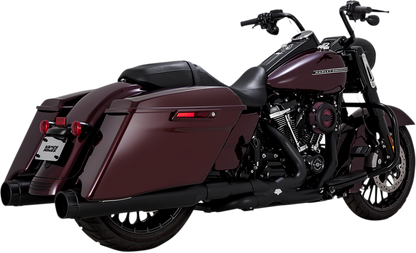 VANCE & HINES 4.5" Torquer Mufflers for FL - Black fits  road glide and Road King models  2017-2024    46674