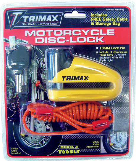 TRIMAX Disc Lock - Yellow - 10mm T665LY 4010-0183
