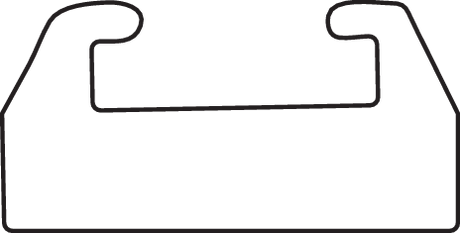 GARLAND Yellow Replacement Slide - UHMW - Profile 26 - Length 49.00" - Ski-Doo 26-4900-1-01-06