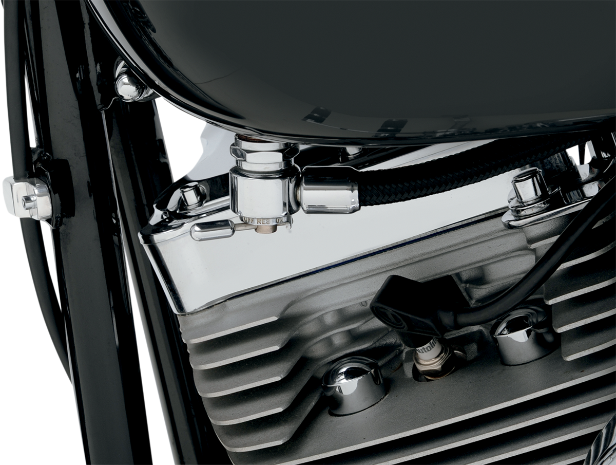 PINGEL Round Fuel Valve - Chrome - 22mm 4311-CR