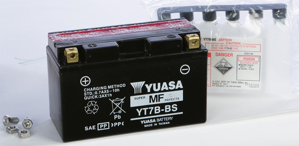 YUASA Battery Yt7b-Bs Maintenance Free YUAM62T7B