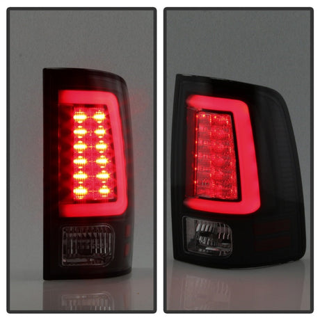 Spyder 13-14 Dodge Ram 1500 Light Bar LED Tail Lights - Black Smoke ALT-YD-DRAM13V2-LED-BSM 5084064