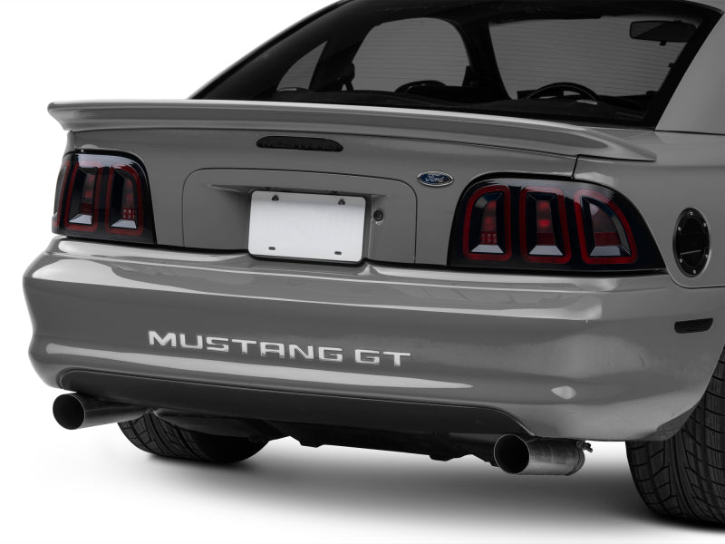 Raxiom 96-98 Ford Mustang Icon LED Tail Lights- Black Housing (Smoked Lens) 389876