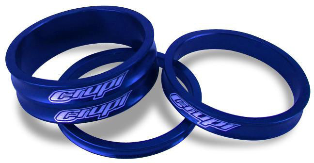 CRUPI Headset Spacers 1-1/8" Blue 3mm 5mm 10mm 46114