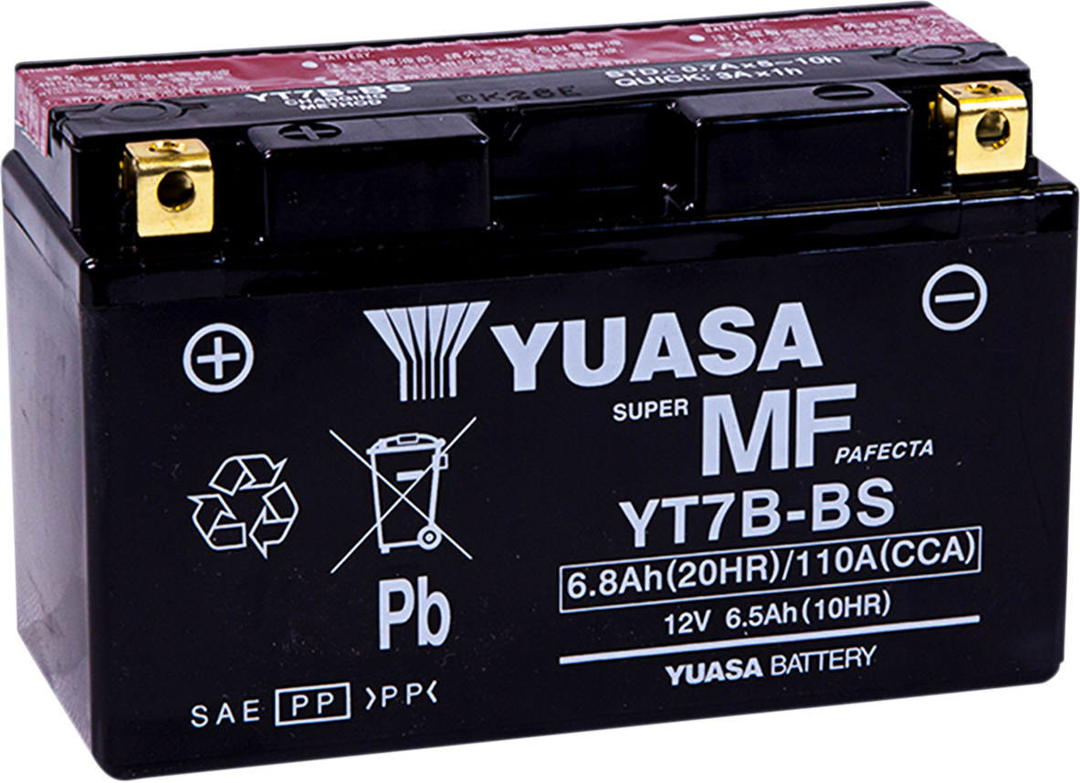 YUASA AGM Battery - YT7B-BS .30 L YUAM62T7B