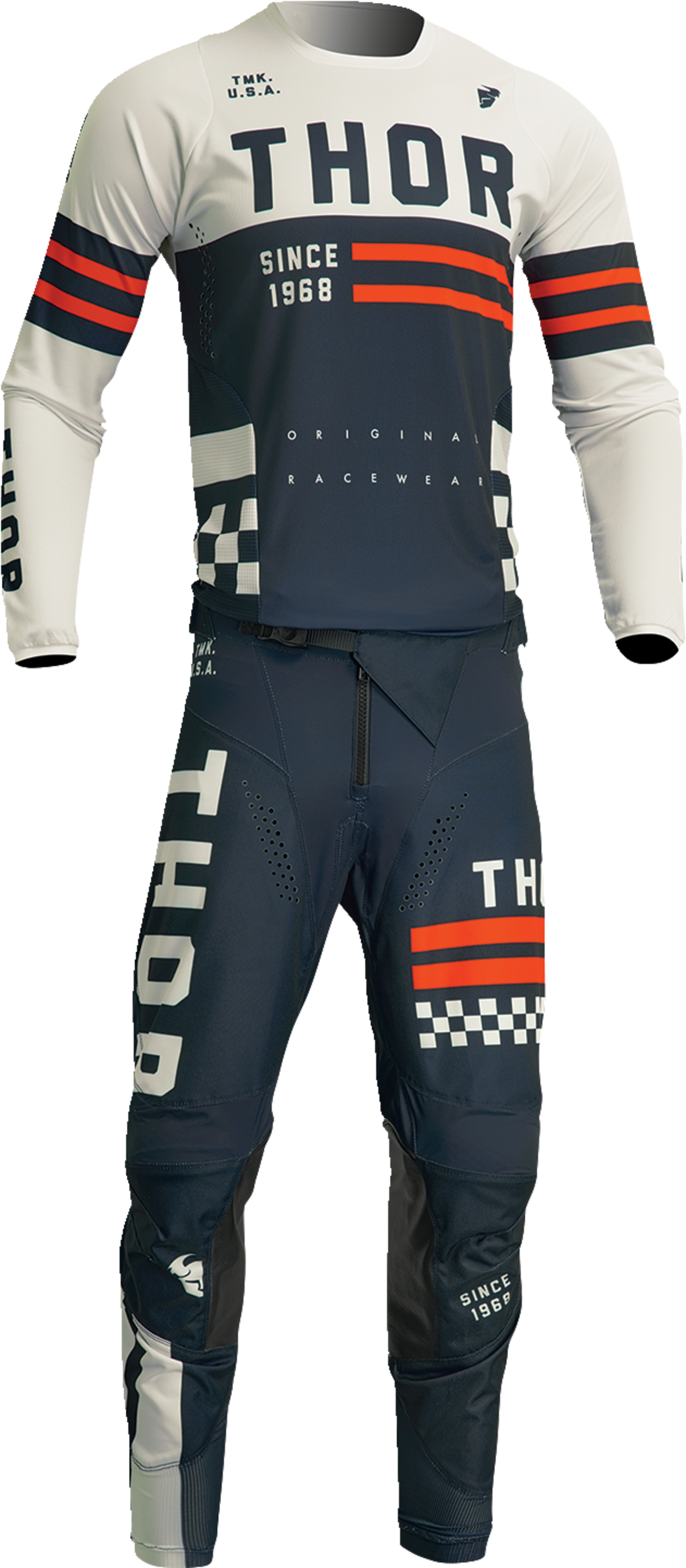 THOR Pulse Combat Jersey - Midnight/White - Large 2910-7093