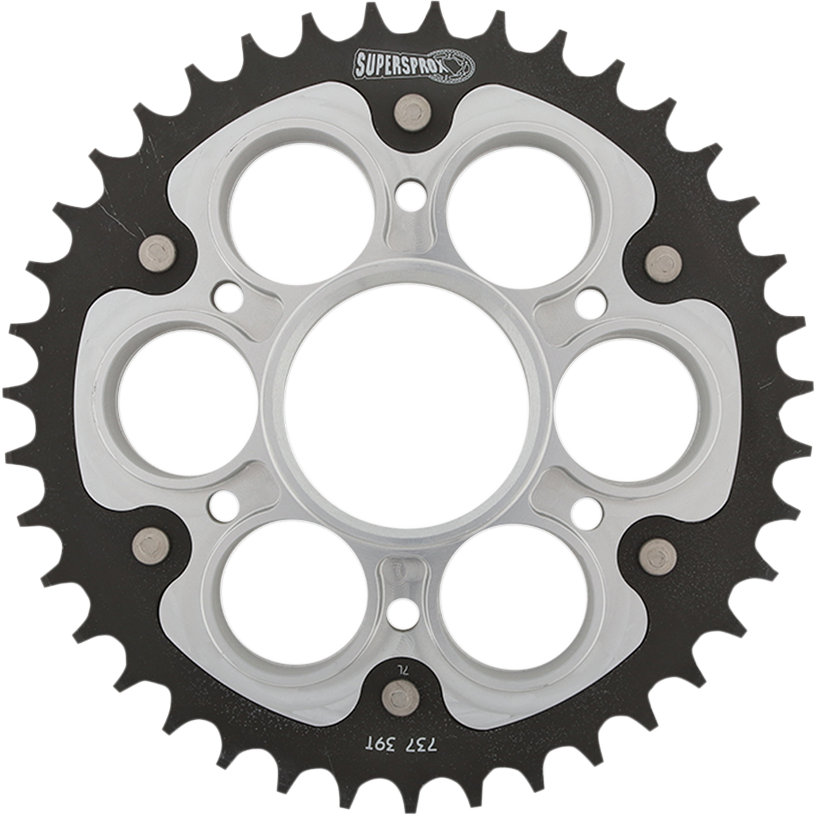 SUPERSPROX Stealth Rear Sprocket - 39 Tooth - Silver - Ducati RST-737-39-SLV