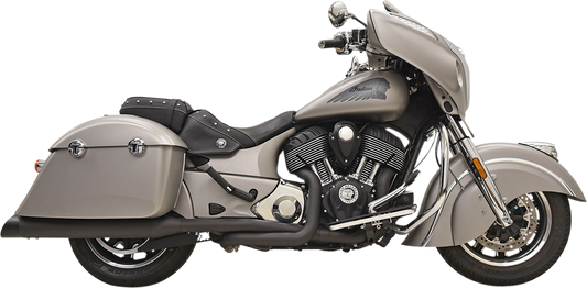 BASSANI XHAUST True Dual Exhaust - Black Indian Chieftain/Roadmaster 2014-2019 8C16BSB