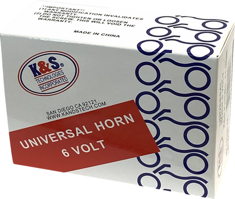 K&S TECHNOLOGIES Horn - Universal - Black 11-0106