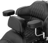 SHOW CHROME Deluxe Armrest - Passenger - Black - Indian 30-202