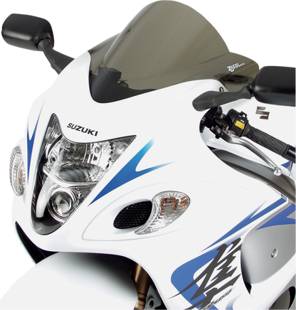 Zero Gravity Double Bubble Windscreen - Light Smoke - Hayabusa 16-134-02