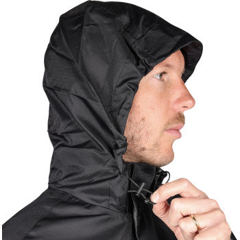 THRASHIN SUPPLY Mission Rain Jacket - Black - 3XL . TMJ-15-13