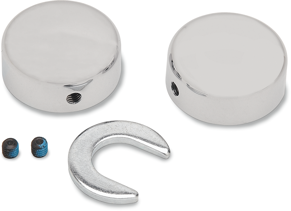 DRAG SPECIALTIES Swingarm Pivot Bolt Cover - Chrome 16.0207