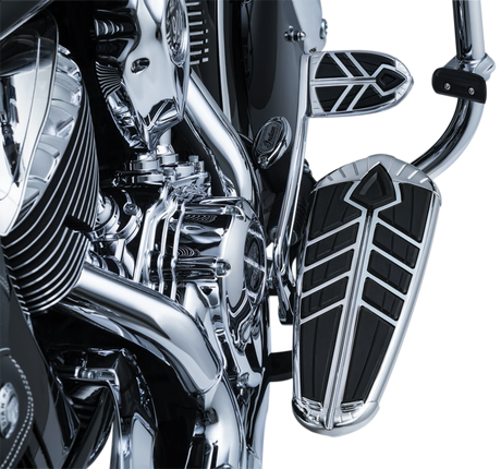 KURYAKYN Spear Floorboard Insert - Driver - Chrome 5650