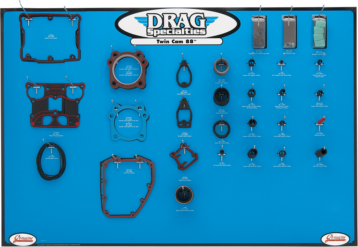 DRAG SPECIALTIES Gasket Display - Big Twin 0934-0340