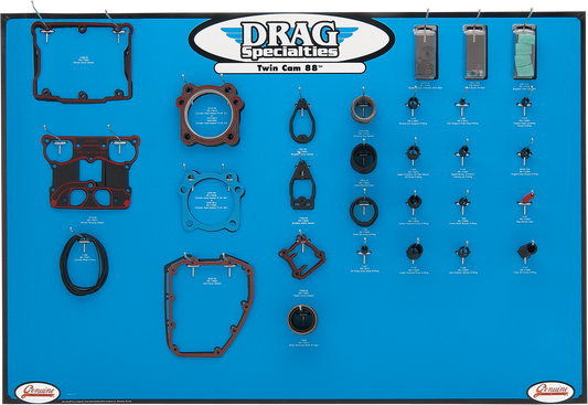 DRAG SPECIALTIES Gasket Display - Big Twin 0934-0340