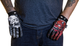 LETHAL THREAT Good N Evil Skulls Gloves - Black - 2XL GL15021XXL