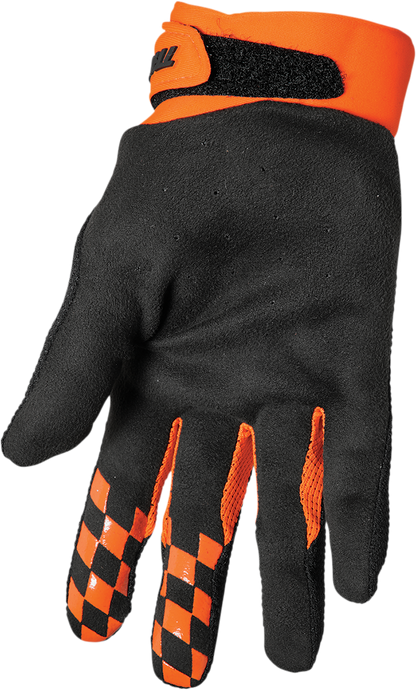 THOR Draft Gloves - Black/Orange - Large 3330-6809