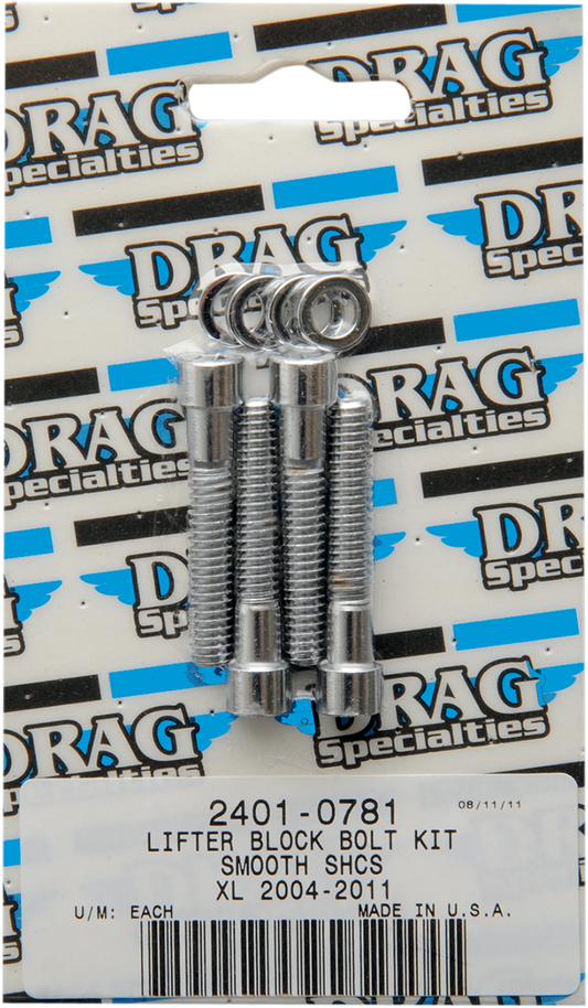 DRAG SPECIALTIES Left Smooth Bolt Kit - Black - XL MK688S