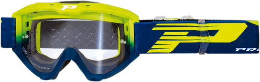 PRO GRIP 3450 Riot Goggles - Yellow Fluo/Navy - Light Sensitive PZ3450GFBL