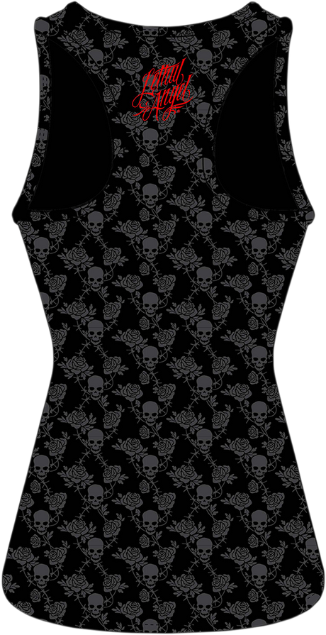 LETHAL THREAT Women's Armtat Tank Top - Black - 1XL LA206061X