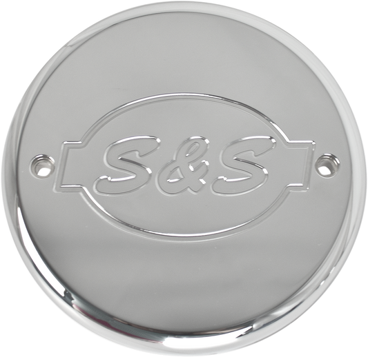 S&S CYCLE Air Cleaner Logo Cover - Chrome - Chief 170-0242