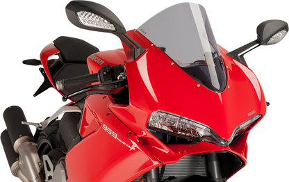 PUIG HI-TECH PARTS Race Windscreen - Smoke - Panigale 7621H