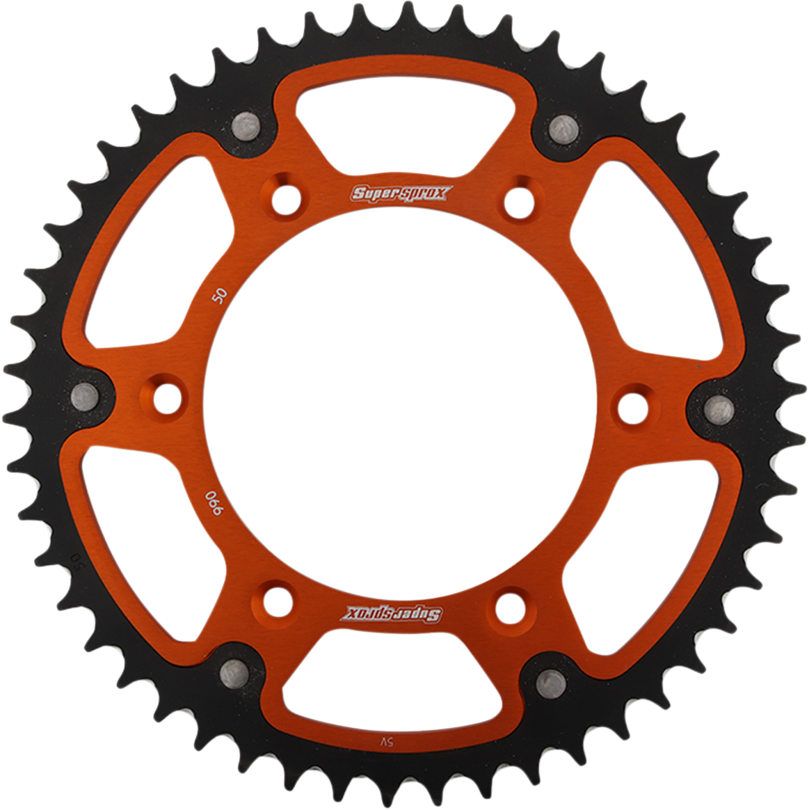 SUPERSPROX Stealth Rear Sprocket - 50 Tooth - Orange - Husaberg/Husqvarna/KTM RST-990-50-ORG